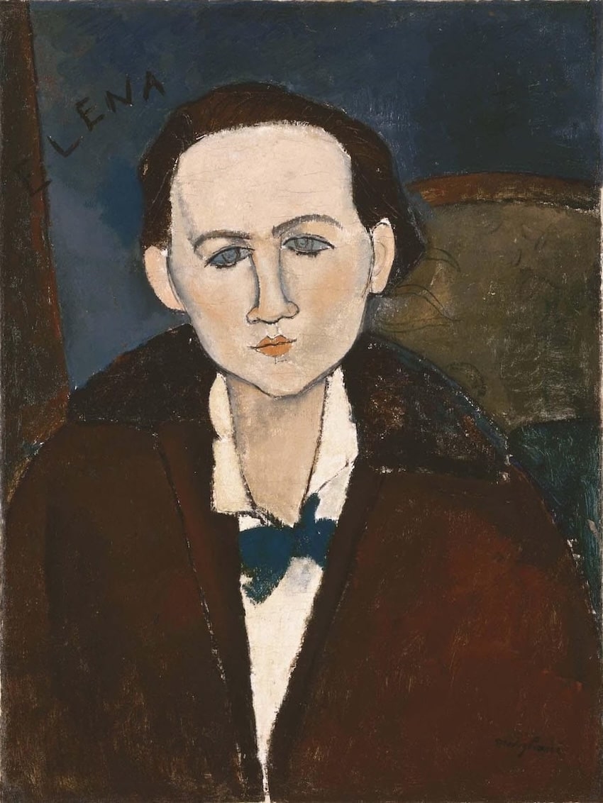 Elena Povolozky, 1917 by Amedeo Modigliani