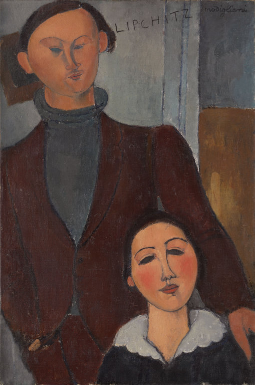 Jacques and Berthe Lipchitz, 1916 by Amedeo Modigliani