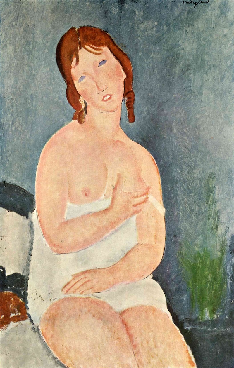 The Little Milkmaid, 1917 by Amedeo Modigliani
