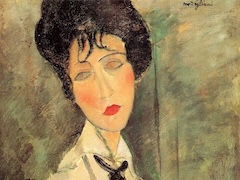 Woman in Black Tie by Amedeo Modigliani